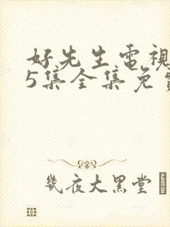 好先生电视剧45集全集免费观看