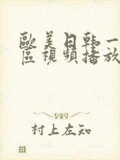 欧美日韩一区二区视频播放