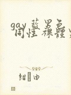 gay 蓝男色 同性 裸体男模封面