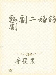 韩剧二婚的电视剧