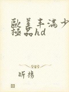 欧美丰满少妇性极品hd封面