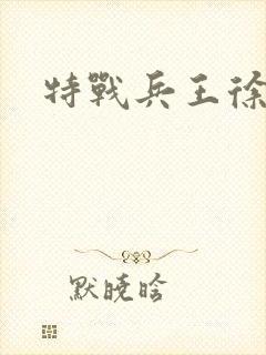 特战兵王徐锐封面
