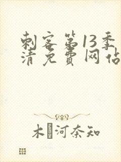 刺客第13季高清免费网站在线观看