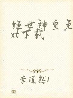 绝世神皇免费txt下载