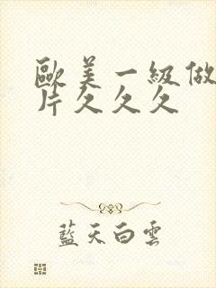 欧美一级做a爰片久久久