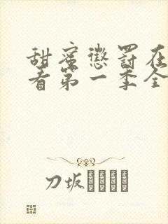 甜蜜惩罚在线观看第一季全集下载