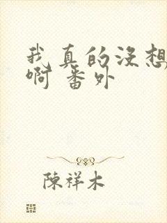 我真的没想重生啊 番外封面