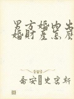 男方婚内出轨离婚财产怎么分割