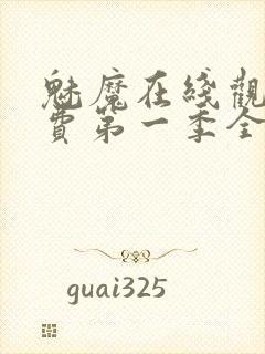 魅魔在线观看免费第一季全集高清
