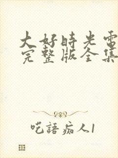 大好时光电视剧完整版全集免费封面