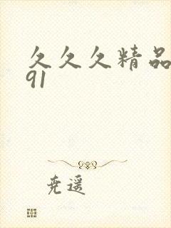 久久久精品国产91