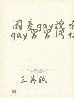 国产gay搜索gay男男网站