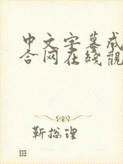 中文字幕成人综合网在线观看