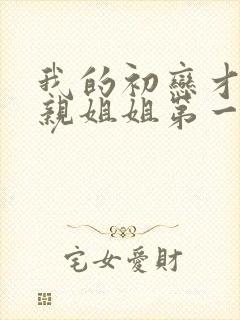 我的初恋才不是亲姐姐第一集封面