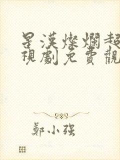 星汉灿烂超清电视剧免费观看完整版