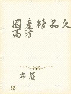 国产精品久久久高清
