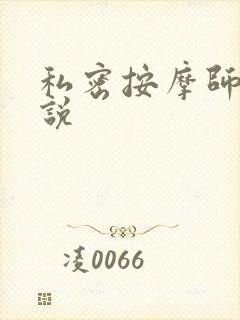私密按摩师 小说封面