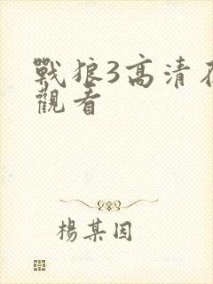 战狼3高清在线观看