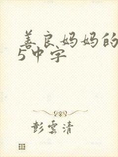 善良妈妈的朋友5中字