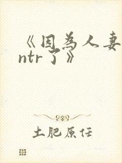 《因为人妻就被ntr了》封面