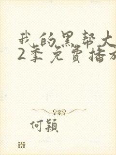我的黑帮大佬第2季免费播放在线看