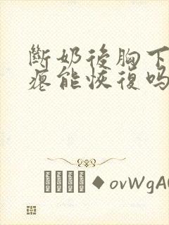 断奶后胸下垂干瘪能恢复吗封面