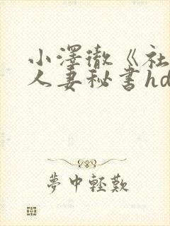 小泽彻《社长与人妻秘书hd》封面