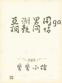 亚洲男同gay调教网站封面