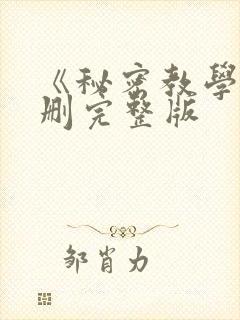 《秘密教学》无删完整版封面