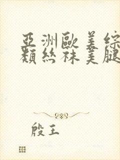 亚洲欧美综合另类丝袜美腿