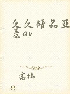 久久精品亚洲国产av