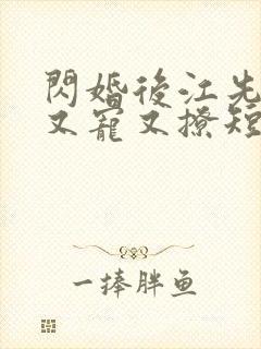 闪婚后江先生他又宠又撩短剧免费观看全集