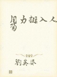 用力挺入人妻后菊