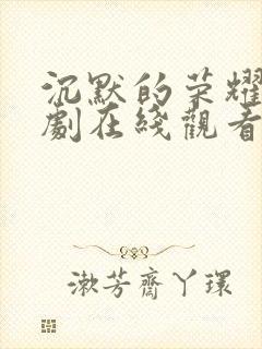 沉默的荣耀电视剧在线观看免费