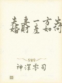 夫妻一方出轨离婚财产如何分割