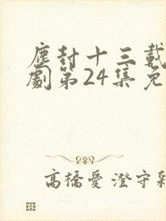 尘封十三载电视剧第24集免费观看