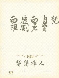 白鹿白月梵星电视剧免费