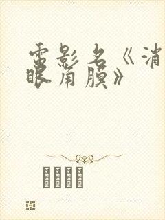 电影名《消失的眼角膜》