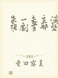 朱一未主演的电视剧有哪些