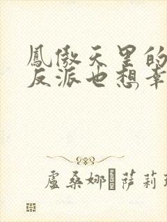 凤傲天里的黄毛反派也想幸福