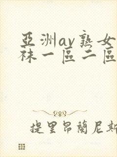 亚洲av熟女丝袜一区二区久久