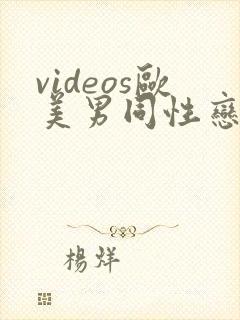 videos欧美男同性恋