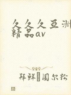 久久久亚洲国产精品av