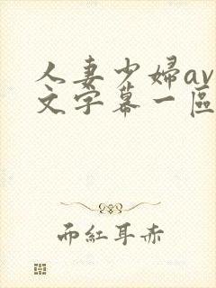 人妻少妇av中文字幕一区二区