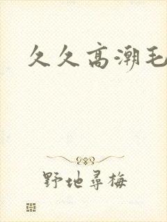 久久高潮毛片