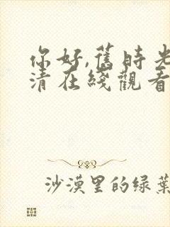 你好,旧时光高清在线观看免费