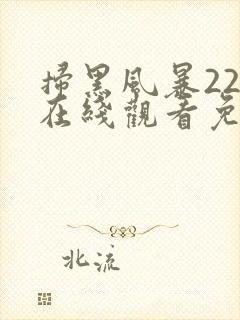 扫黑风暴22集在线观看免费完整版