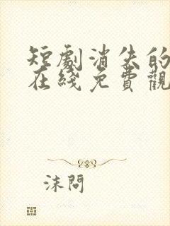 短剧消失的厨神在线免费观看