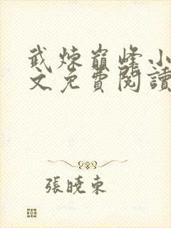 武炼巅峰小说全文免费阅读无弹窗封面