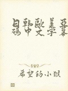 日韩欧美亚洲乱码中文字幕封面